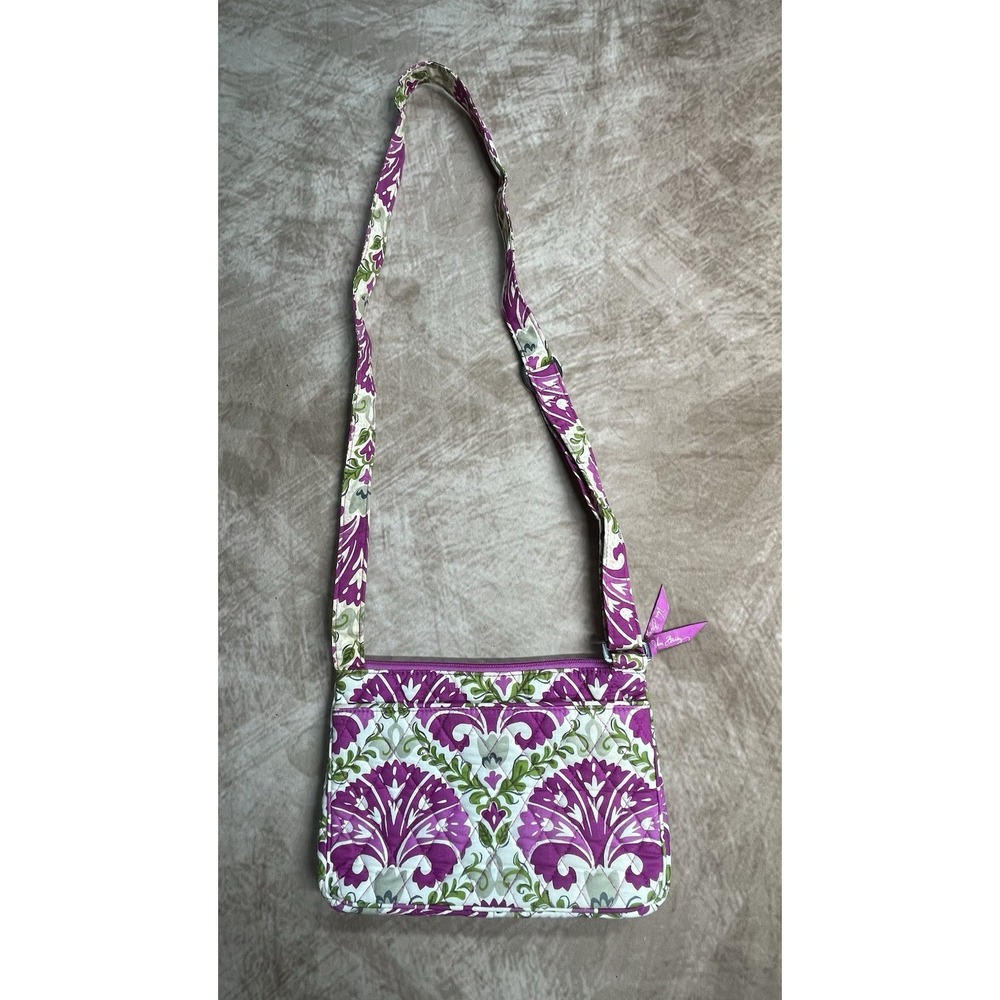 White With Pink Floral Shoulder Back With Adjustable Strap
